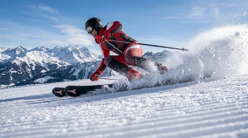 ski carving technique Grimentz-Zinal